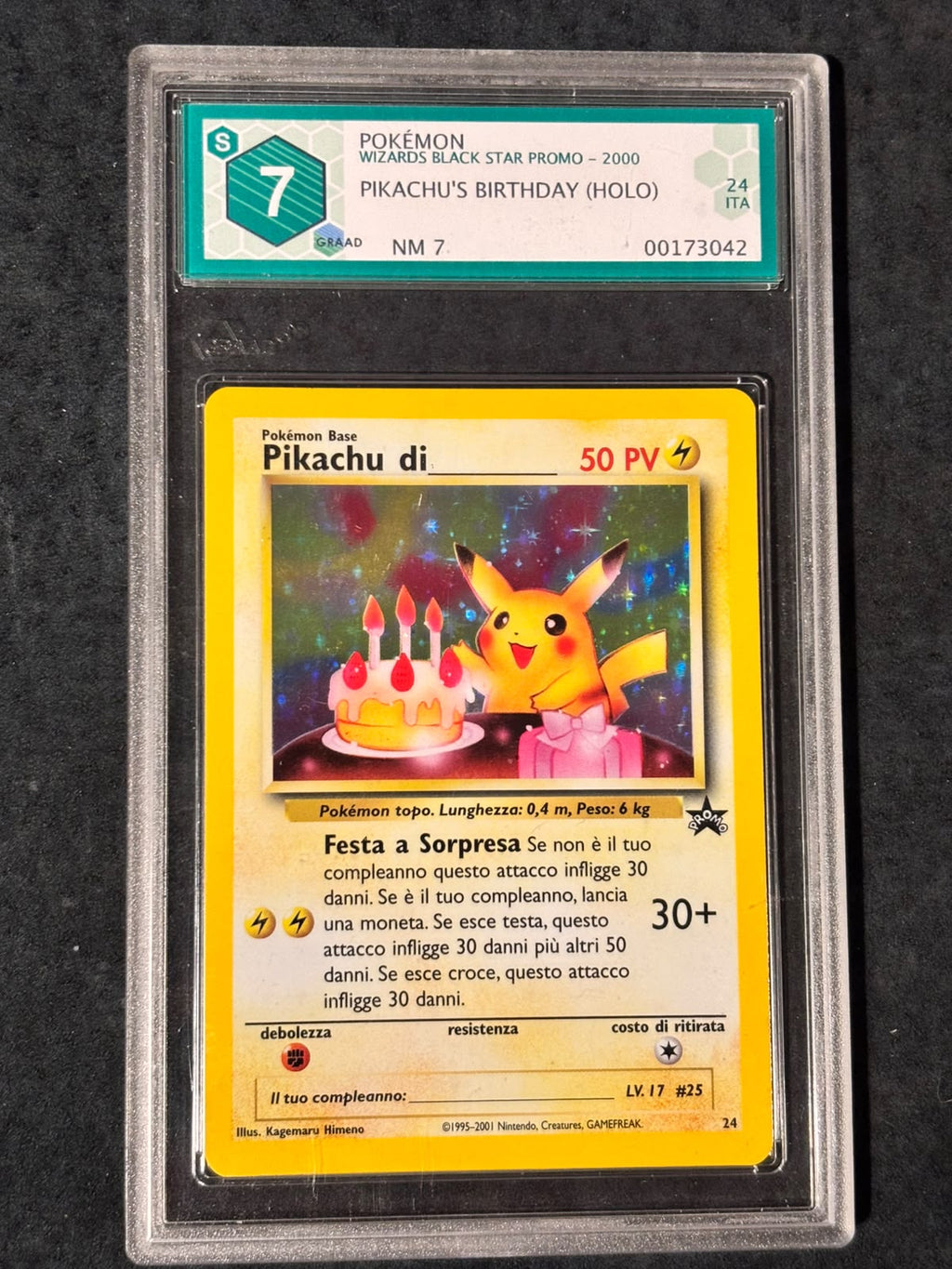 PIKACHU BLACK STAR PROMOS #24  GRAAD7