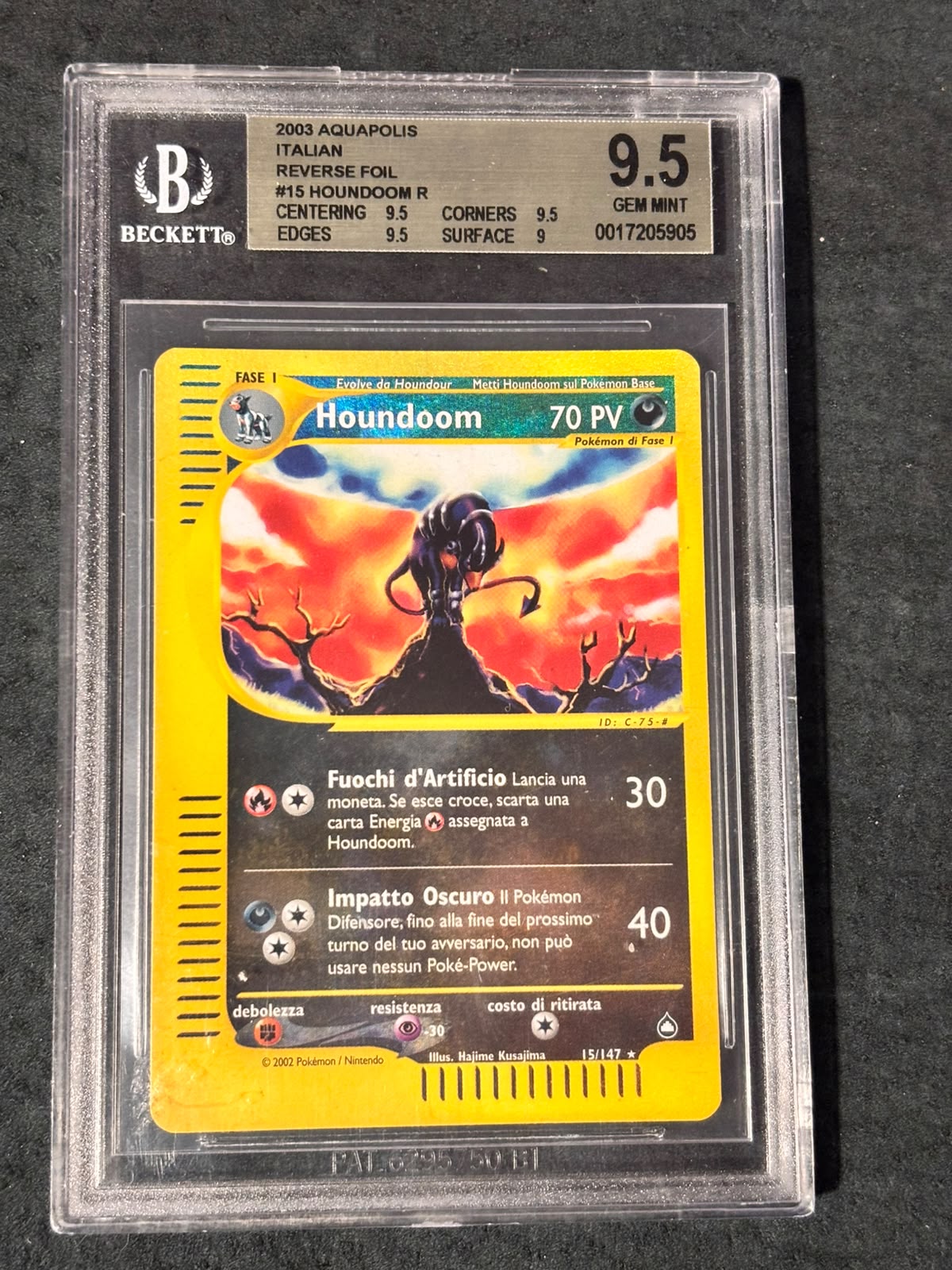 HOUNDOOM AQUOPOLIS #15 REVERSE   BGS9.5