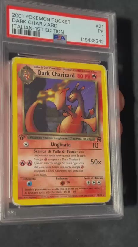 DARK CHARIZARD #21 1ST EDITION   PSA1